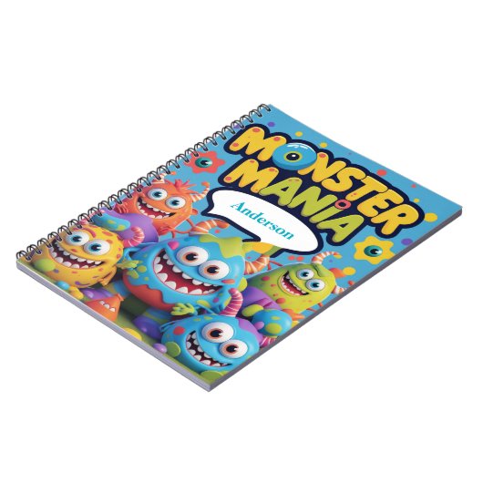 Monster Mania – gepersonaliseerd plezier en Gekke  Notitieboek (Linkerzijde)