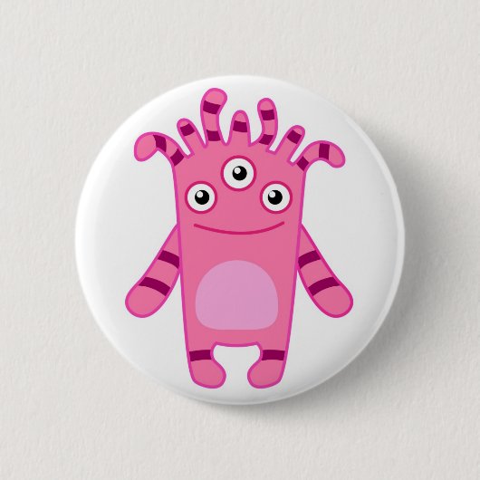 Monster Mania: Maak kennis met Sadie! Ronde Button 5,7 Cm (Voorkant)