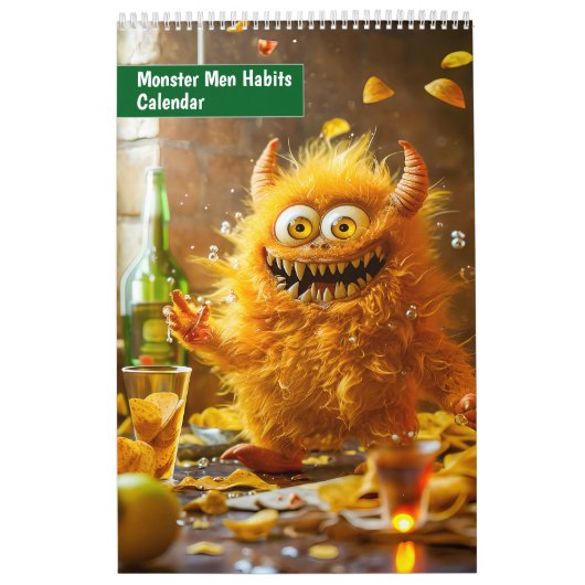 Monster Mannen Gewoontes – Kalender (Hoes)
