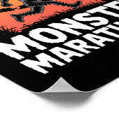 Monster Marathoner Halloween Mummy Runner Poster (Hoek)