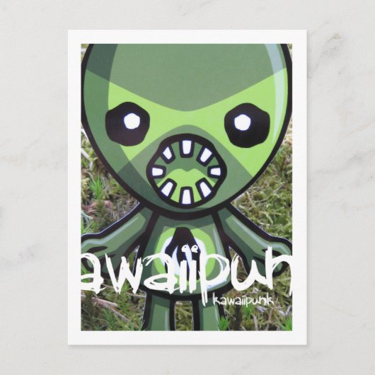 Monster Mascot Briefkaart (Voorkant)