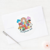 Monster Mash Bash Circle Sticker (Envelop)