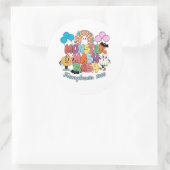 Monster Mash Bash Circle Sticker (Tas)