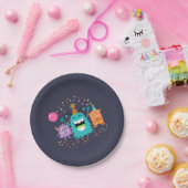 MONSTER MASH BIRTHDAY monster party borden Papieren Bordje (Feest)