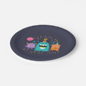 MONSTER MASH BIRTHDAY monster party borden Papieren Bordje (Gekanteld)