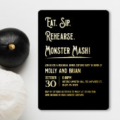 Monster Mash bruiloft repetitie Folie Uitnodiging