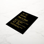 Monster Mash bruiloft repetitie Folie Uitnodiging Briefkaart (Gedraaid)