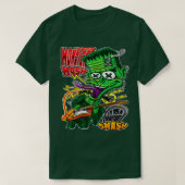 monster-mash-frankenstein-on-guitar, band, franken t-shirt (Design voorkant)