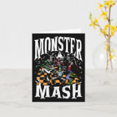 Monster Mash Funny Halloween Spooky Seizoen Trick  Kaart (Gele Bloem)