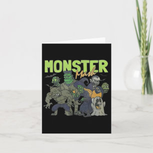 Monster Mash Ghost Halloween Funny Kaart