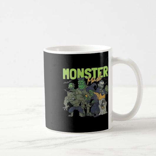Monster Mash  Ghost Halloween Funny Koffiemok (Rechts)