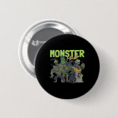 Monster Mash Ghost Halloween Funny Ronde Button 5,7 Cm (Voorkant /achterkant)