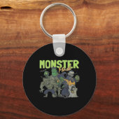 Monster Mash Ghost Halloween Funny Sleutelhanger (Voorkant)
