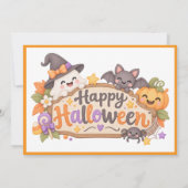 Monster Mash Halloween-feestuitnodiging (Achterkant)