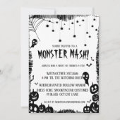 Monster Mash Halloween Kostuumfeest Uitnodiging (Voorkant)