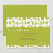 monster mash {halloween party call} kaart (Voorkant / Achterkant)