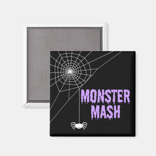Monster Mash Halloween Spider Web Magneet (Voorkant / Achterkant)