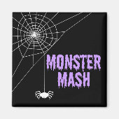 Monster Mash Halloween Spider Web Magneet (Voorkant)