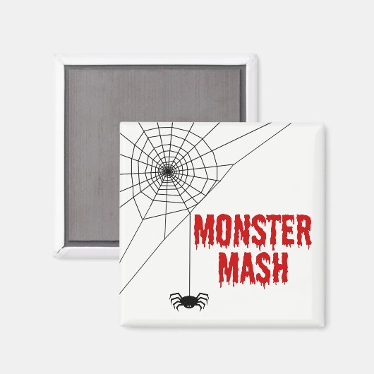 Monster Mash Halloween Spider Web Magneet (Voorkant / Achterkant)