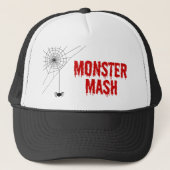 Monster Mash Halloween Spiderweb Trucker Pet (Voorkant)