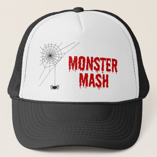 Monster Mash Halloween Spiderweb Trucker Pet (Voorkant)