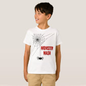 Monster Mash Halloween Spinnenweb T-shirt (Voorkant volledig)