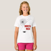 Monster Mash Halloween Spinnenweb T-shirt (Voorkant volledig)