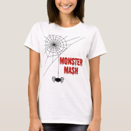 Monster Mash Halloween Spinnenweb T-shirt