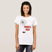 Monster Mash Halloween Spinnenweb T-shirt (Voorkant volledig)