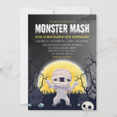 Monster Mash Kids Birthday Party Halloween Kaart (Voorkant)