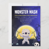 Monster Mash Kids Birthday Party Halloween Kaart (Voorkant)