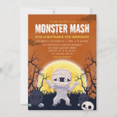 Monster Mash Kids Birthday Party Halloween Kaart (Voorkant)