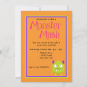 Monster Mash Kinder Cute Colorful Halloween Kaart (Voorkant)