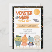 Monster Mash Kostuumfeest Kinder Halloween Kaart (Voorkant)
