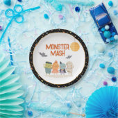 Monster Mash Kostuumfeest Kinder Halloween Papieren Bordje (Feest)