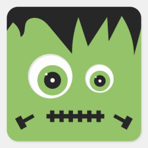 Monster Mash Monster Halloween Vierkante Sticker