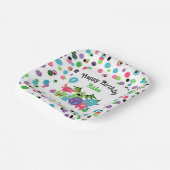 Monster Mash Naam & Leeftijd Verjaardagsfeest Papieren Bordje (Gebogen)