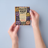 Monster Mash Party beroemd gemaakt door Schattige  Flyer (Hand)