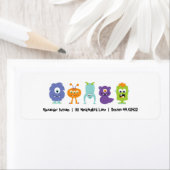 Monster Mash Retouradreslabel Etiket (Insitu)