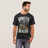 Monster Mash Retro Halloween Grappig Monster Spook T-shirt (Voorkant volledig)