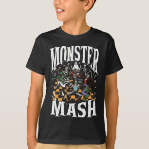 Monster Mash Retro Halloween Grappig Monster Spook T-shirt