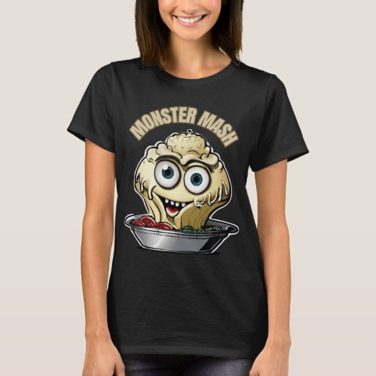 Monster Mash Schattige Musical Halloween T-shirt (Voorkant)