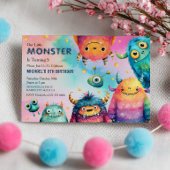 Monster Mash Schattige Whimsical Kinderverjaardags Kaart