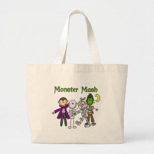 Monster Mash T-shirts en cadeaus Grote Tote Bag