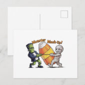 Monster Mash-Up! Briefkaart (Voorkant / Achterkant)
