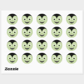 Monster Mash | Vampire Halloween Ronde Sticker (Vel)