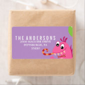 MONSTER MASH VERJAARDAG RETOURADRES LABEL (Insitu)