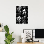 Monster Maskers Poster Pop Variant– Retro Horror (Thuiskantoor)