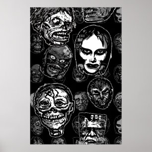 Monster Maskers Poster Pop Variant– Retro Horror