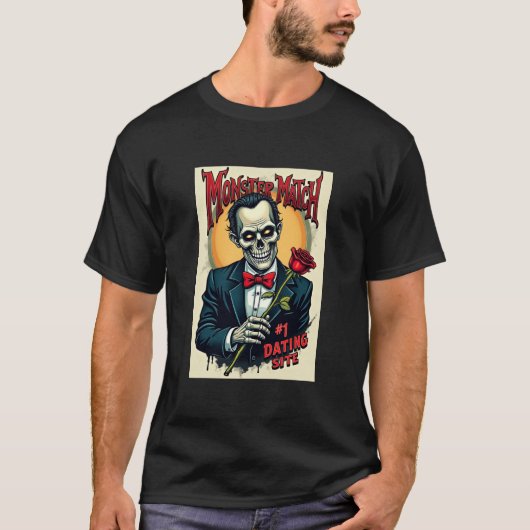 Monster Match Dating Website Zombie Edition T-shirt (Voorkant)